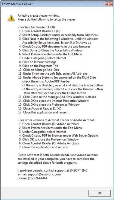 Adobe Notes for Ensoft Technical Manuals