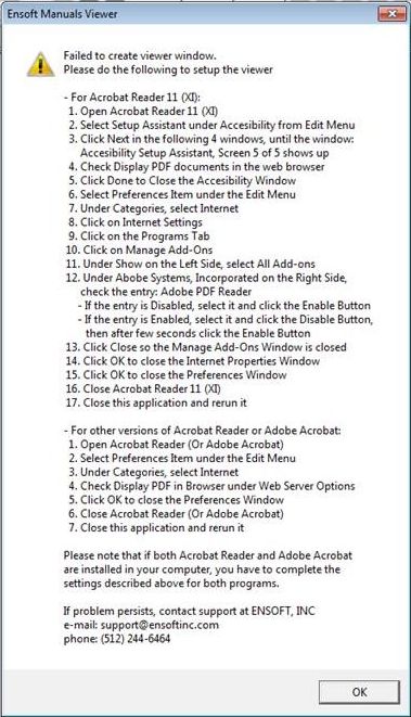 Adobe Notes for Ensoft Technical Manuals