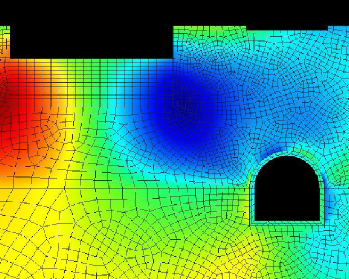 Excavation displacement field