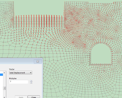 Displacement vector field